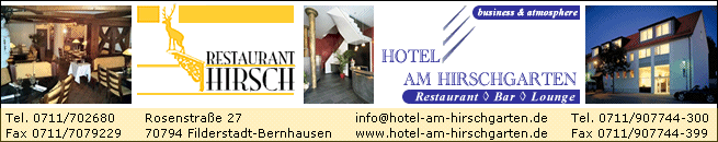 Restaurant Hirsch - Hotel Hirschgarten - Filderstadt