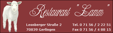Restaurant Zum Lamm