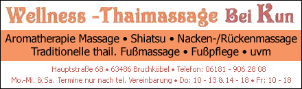 Wellness-Thaimassage Bei Kun Bruchk&ouml;bel