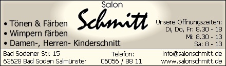 Salon Schmitt Bad Soden Salm&uuml;nster