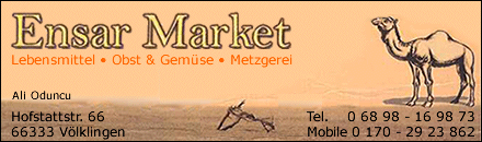 Metzgerei &amp; Lebensmittel Markt Ensar Market Völklingen