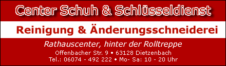 Center Schuh & Schlüsseldienst Dietzenbach
