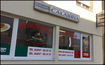 Pizza Heimservice Calabria Bildstock