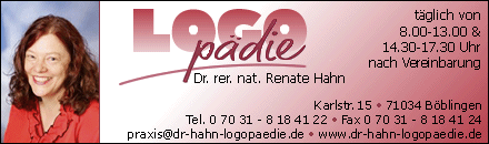 Logopödie Dr. rer. nat. Renate Hahn Böblingen