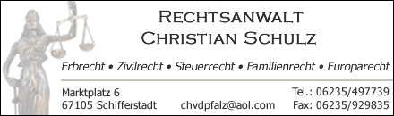 Rechtsanwalt Christian Schulz Schifferstadt