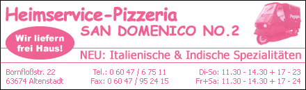 Heimservice Pizzeria San Domenico Altenstadt