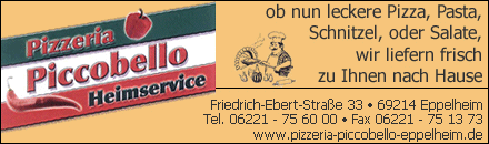 Pizza Piccobello Heimservice Eppelheim